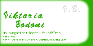 viktoria bodoni business card